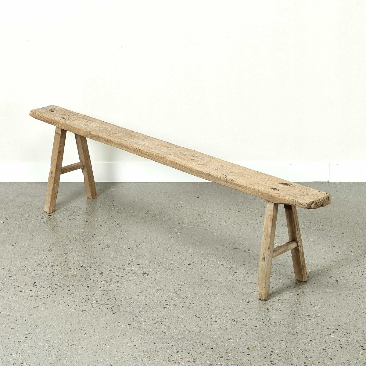 Vintage noodle bench Approx 72-84 inches long (size and finish vary)