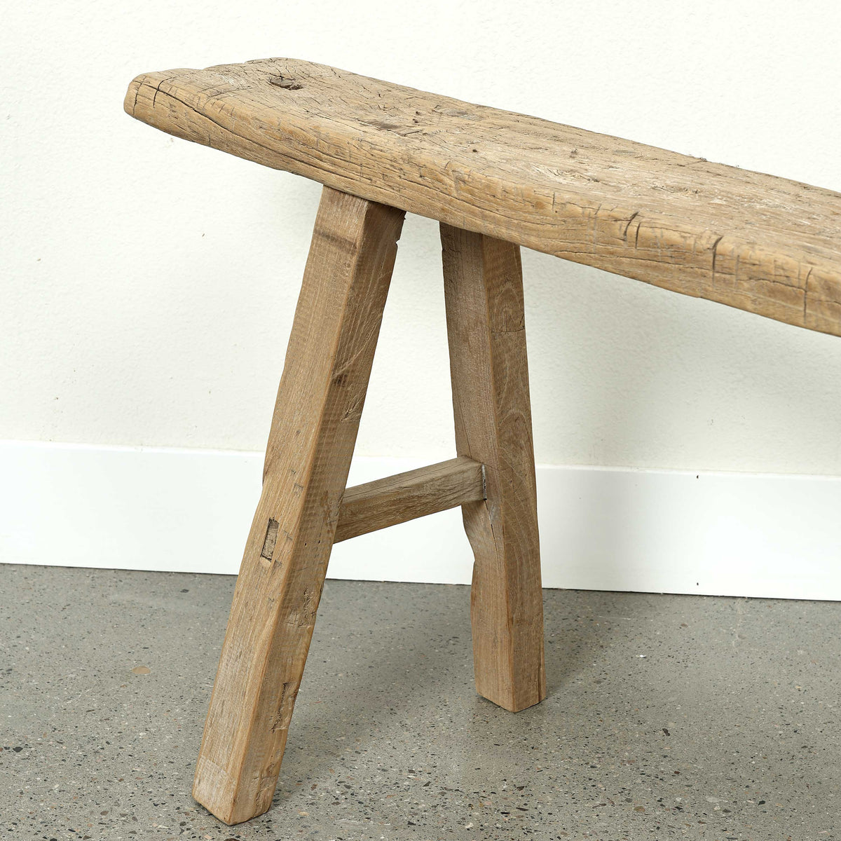 Vintage noodle bench Approx 72-84 inches long (size and finish vary)