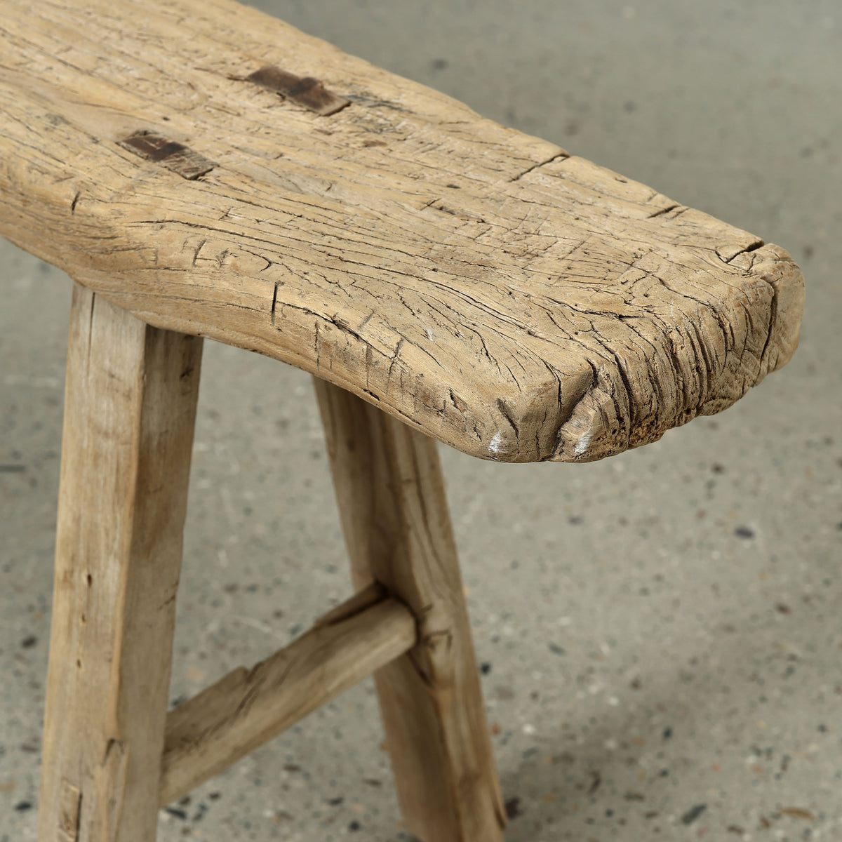 Vintage noodle bench Approx 72-84 inches long (size and finish vary)