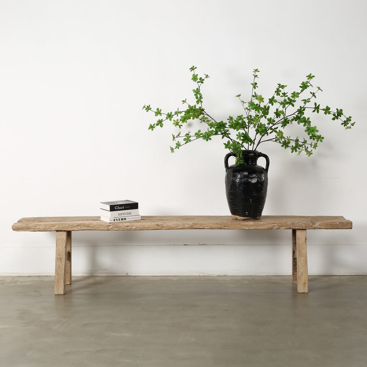 Approx.90 Inches Long 12 Inches Deep Hermosa Entryway Bench Weathered Natural