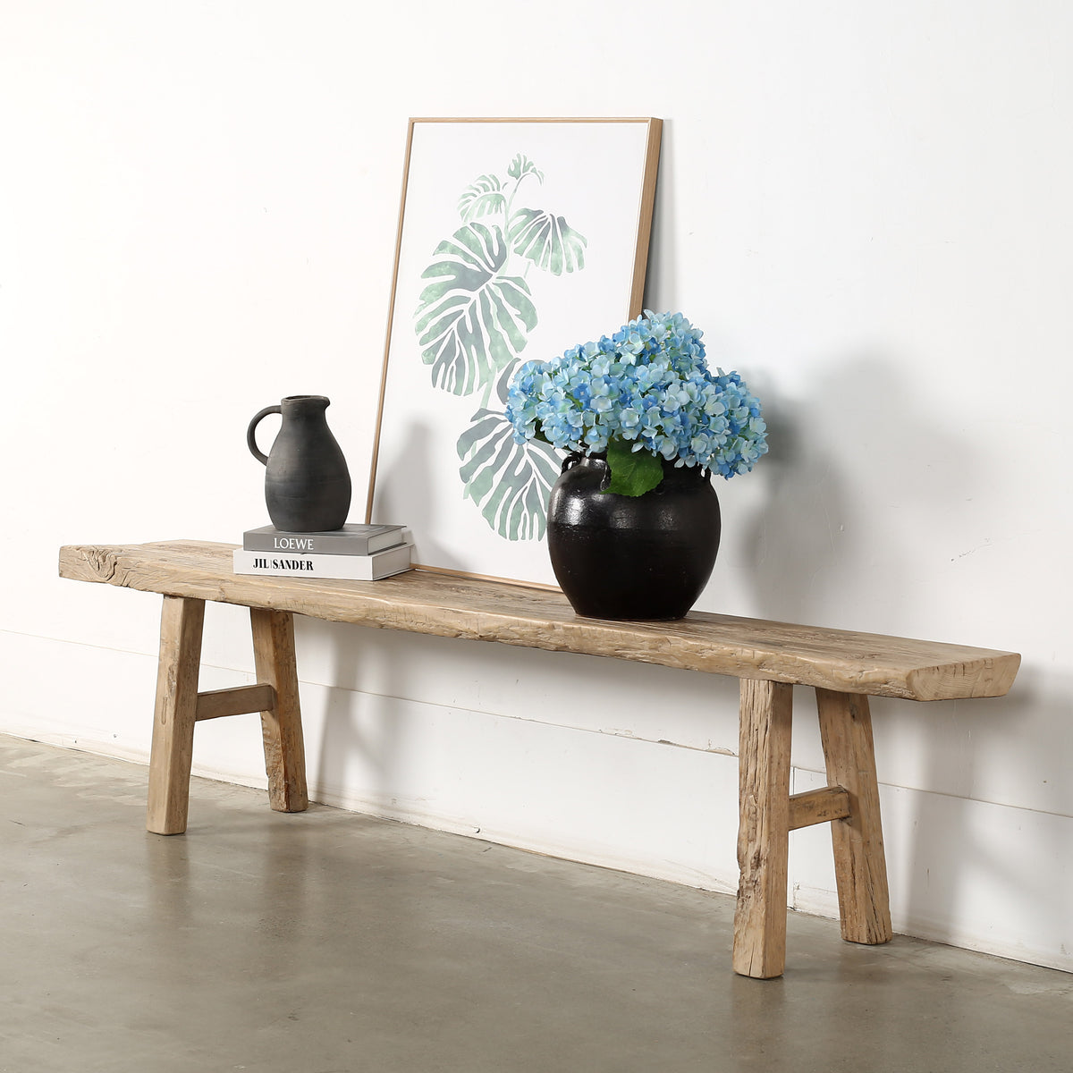 Approx.80 Inches Long 13 Inches Deep Hermosa Entryway Bench Weathered Natural