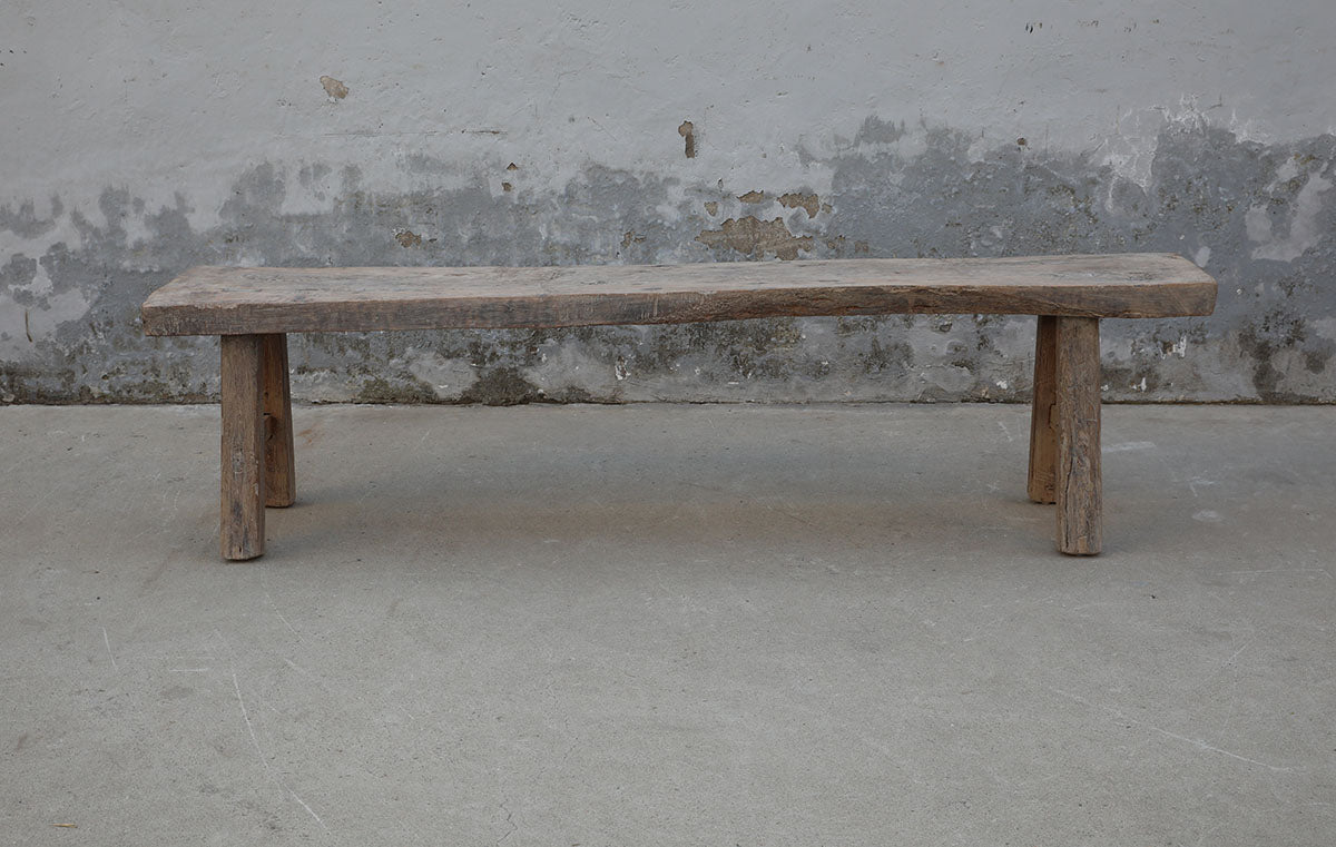 Approx.74 Inches Long 12 Inches Deep Vintage Bench Weathered Natural