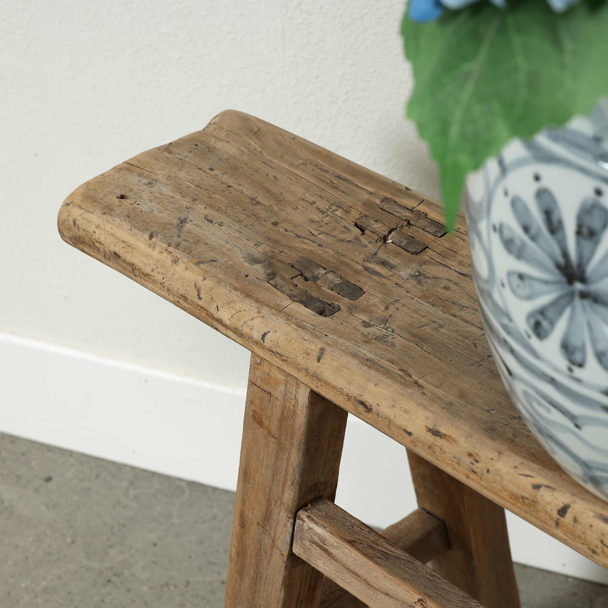 Vintage Country Board Bench Weathered Natural Wood (size vary)
