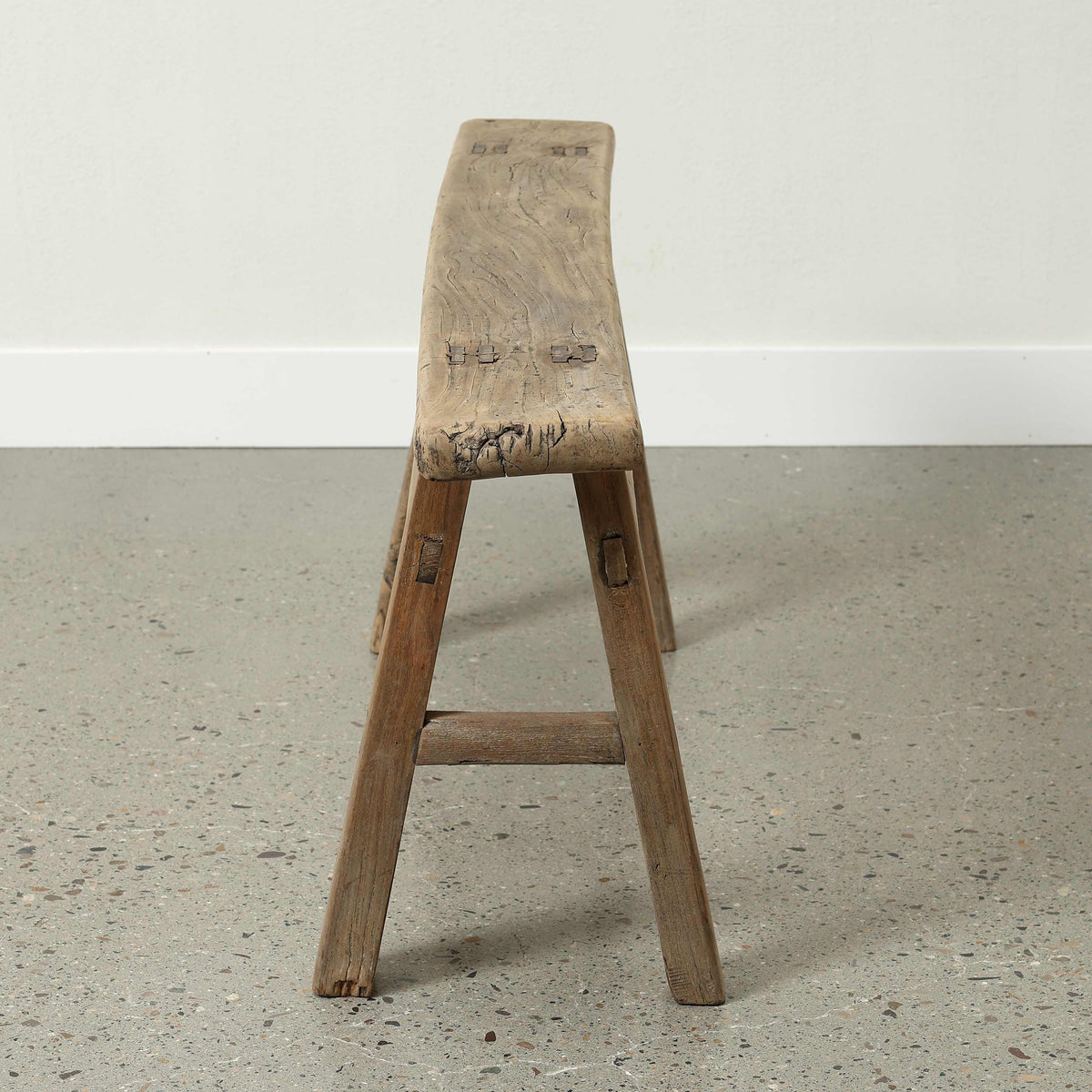 Vintage Country Board Bench Weathered Natural Wood (size vary)