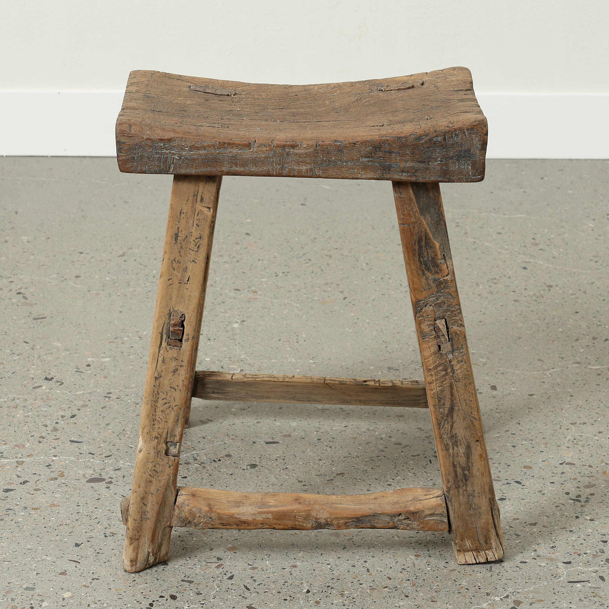 Vintage Stool Rectangular Approx.16.7 Inches Wide 9" Deep 20" High