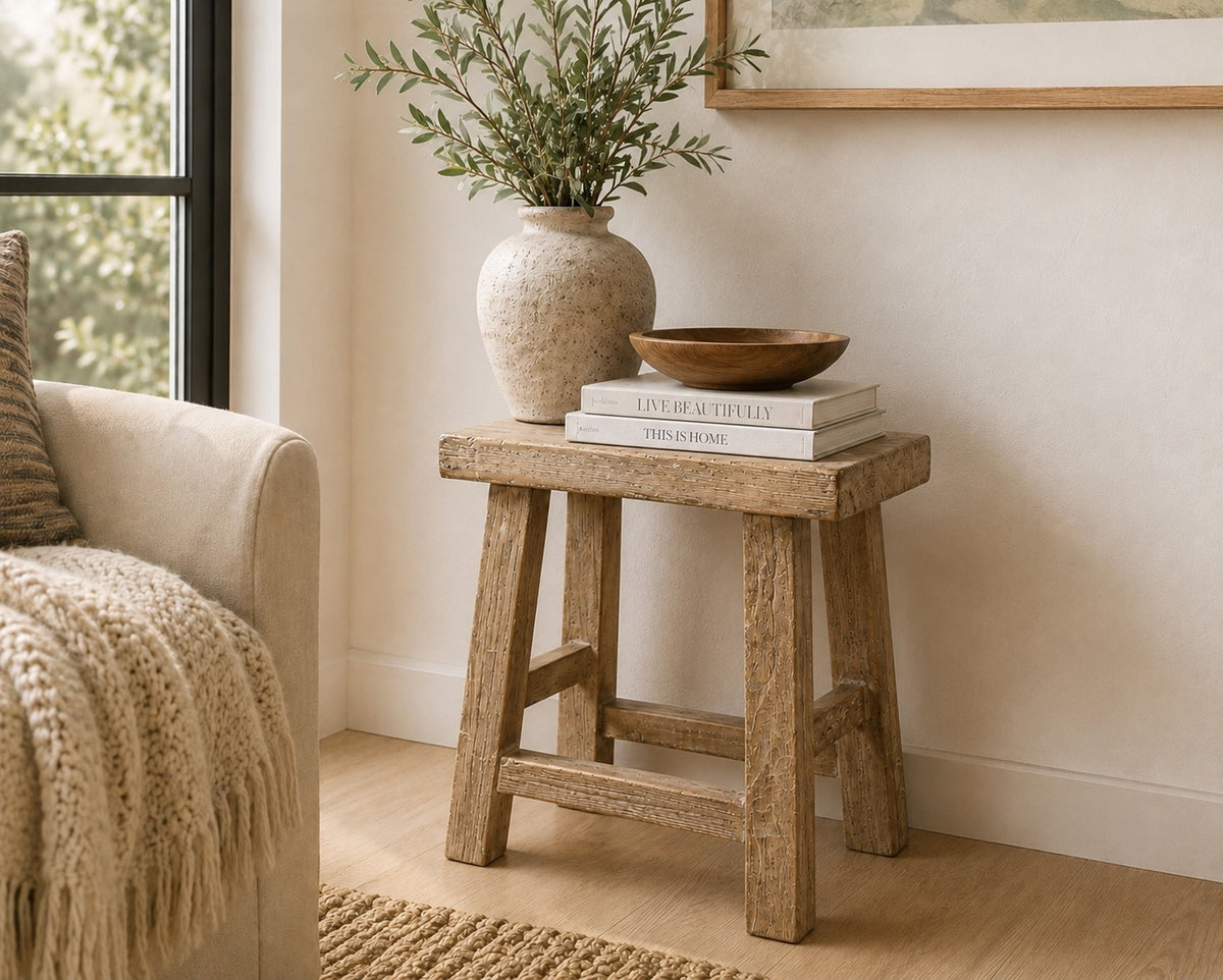 Vintage Table Approx.20 Inches High 24-28 Inches Wide 9-12 Inches Deep Weathered Natural