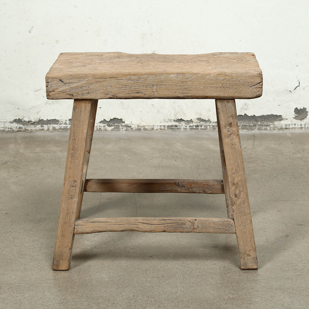 Vintage Rustic Table Approx. 21" Long 12" Deep Weathered Natural