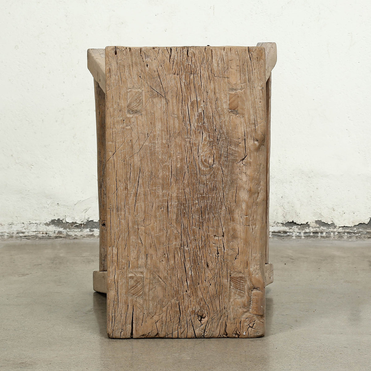 Vintage Rustic Table Approx. 21" Long 12" Deep Weathered Natural