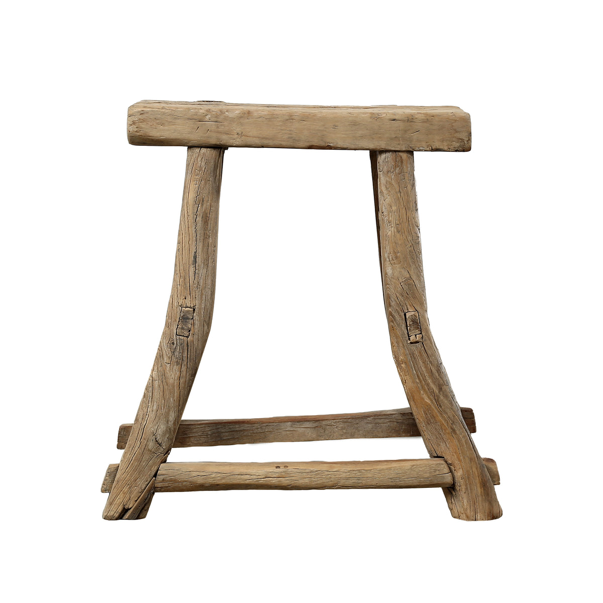 Vintage Rustic Table Approx.18" Long 9" Deep 21" High Weathered Natural