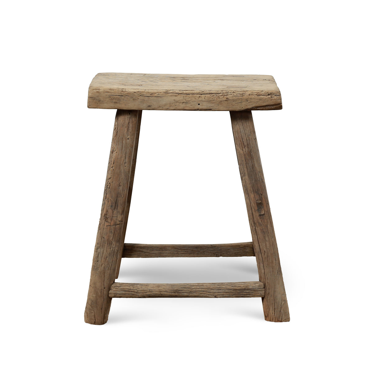 Approx. 18" Wide 13" Deep Vintage Accent Table Elmwood Weathered Natual