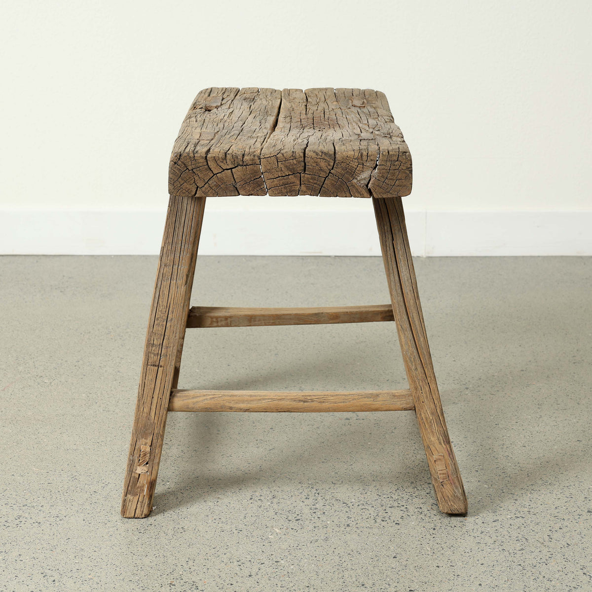 Approx. 18" Wide 12" Deep Vintage Accent Table Elmwood Weathered Natural