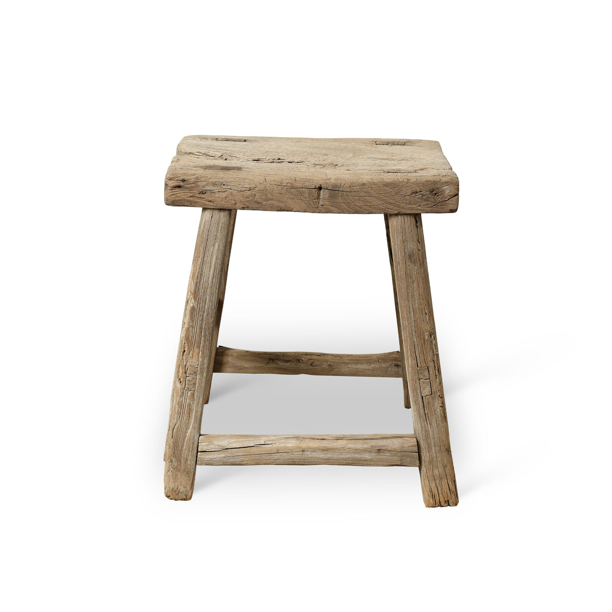 Approx. 17.3" Wide 13.4" Deep Vintage Accent Table Weathered Natural