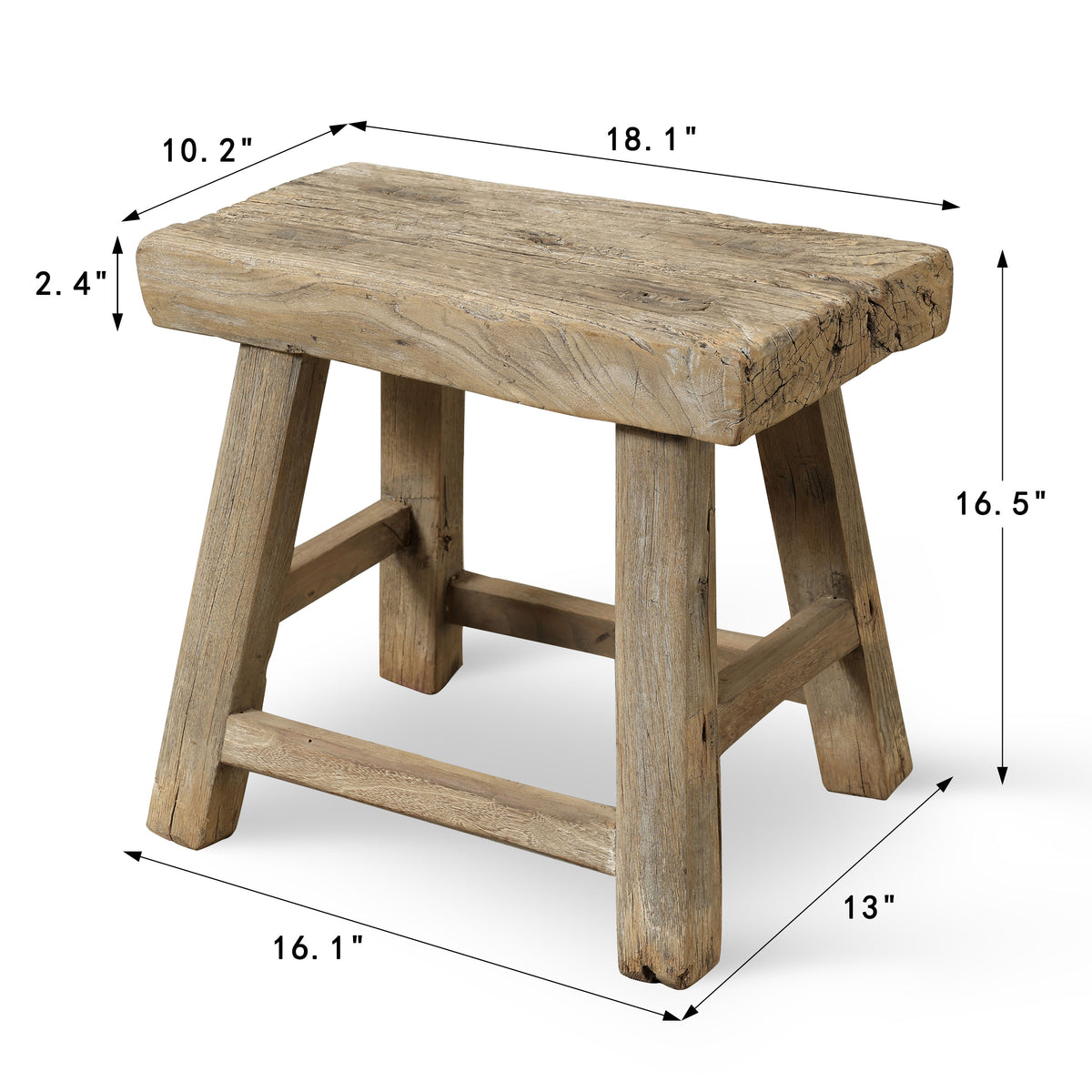 Vintage Accent Table Approx.18.1" Wide 10.2" Deep 16.5" High