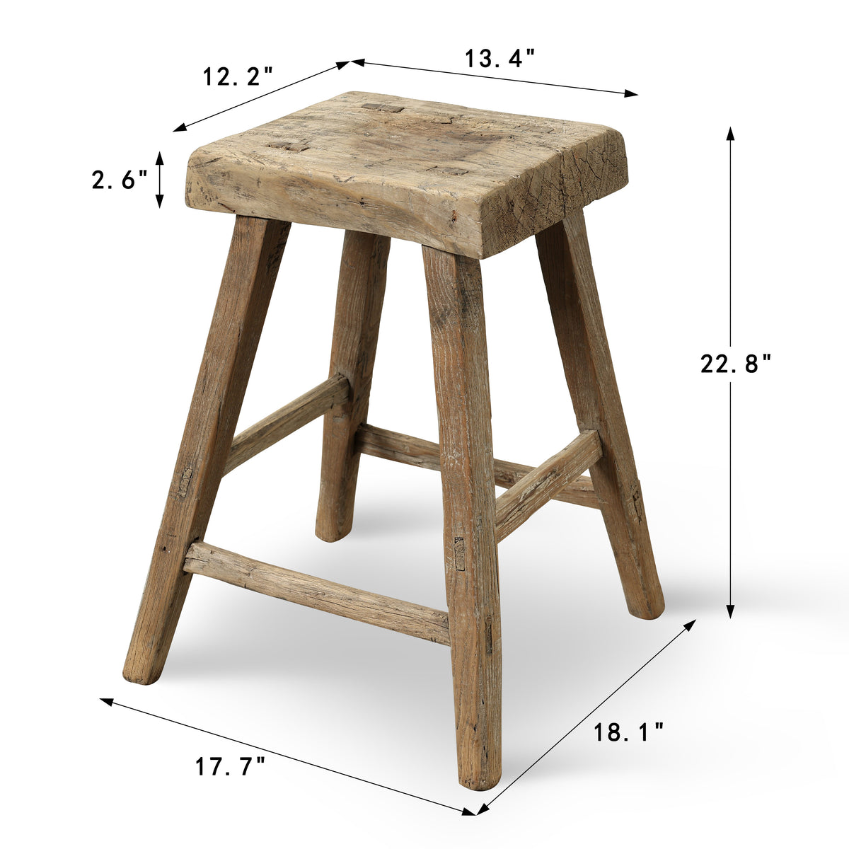 Vintage Accent Table Approx.13.4" Wide 12.2" Deep 22.8" High