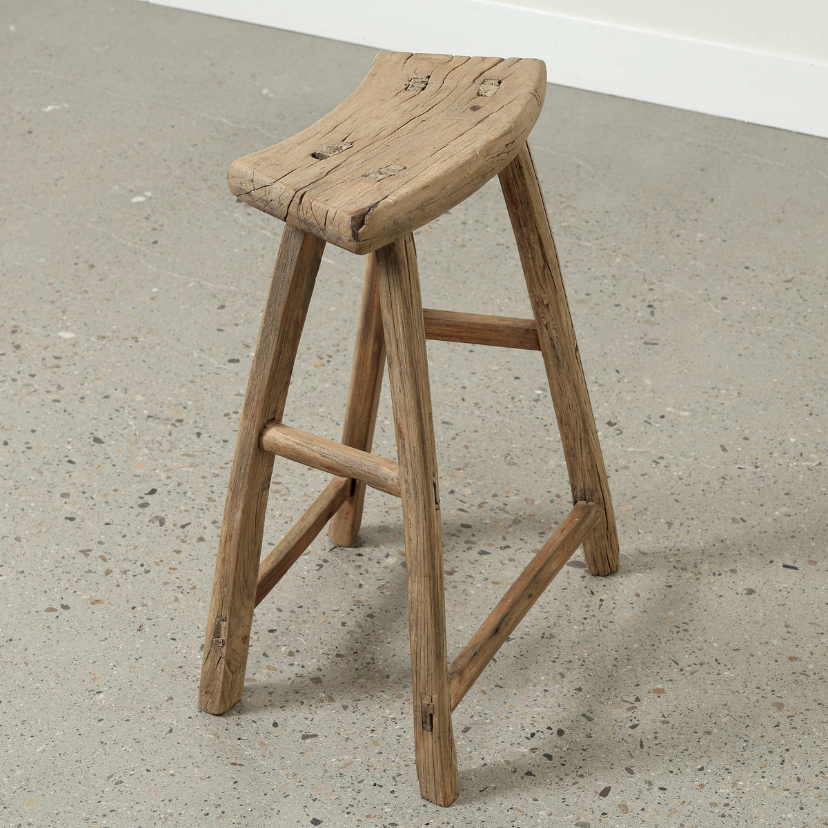 Vintage Counter Stool Approx.16.1 Inches Wide 6.7" Deep 24.4" High