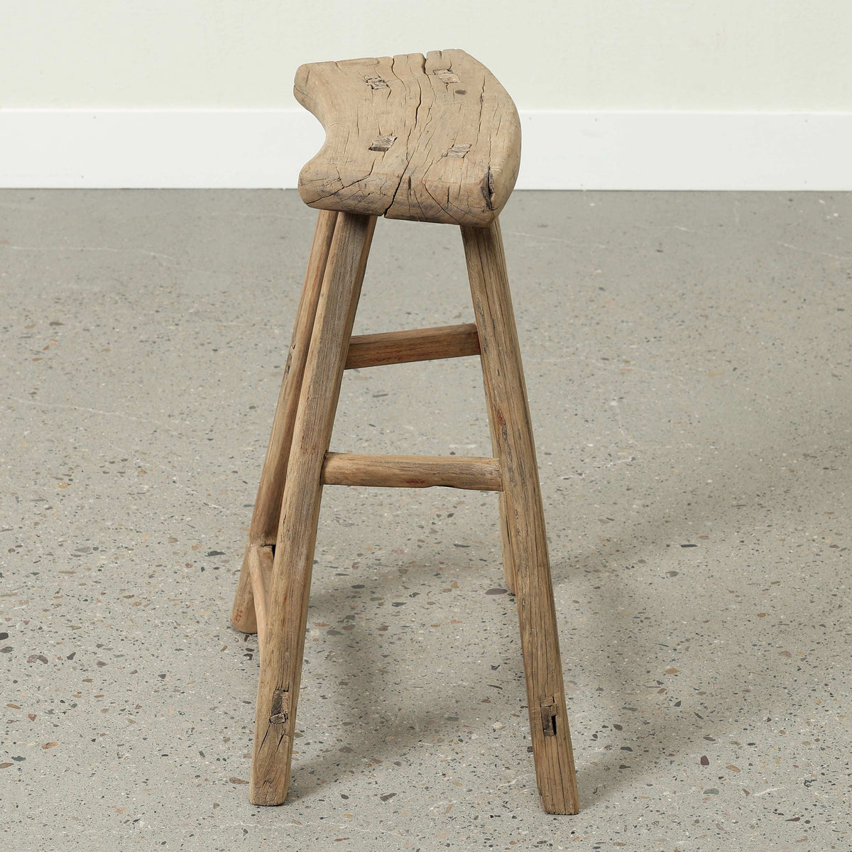 Vintage Counter Stool Approx.16.1 Inches Wide 6.7" Deep 24.4" High
