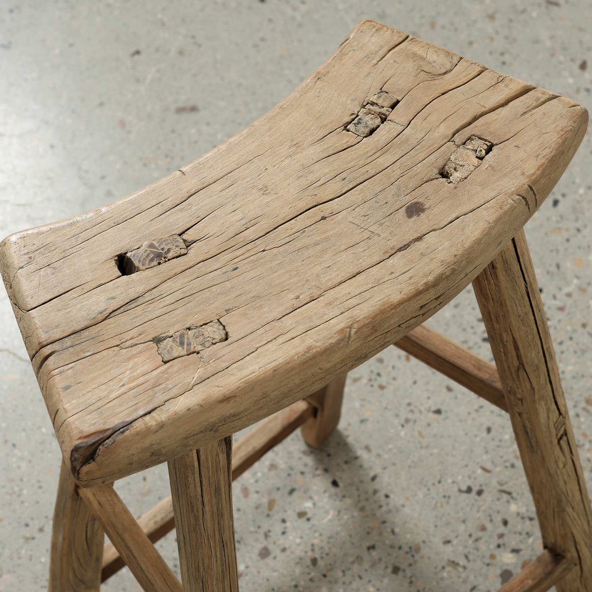 Vintage Counter Stool Approx.16.1 Inches Wide 6.7" Deep 24.4" High