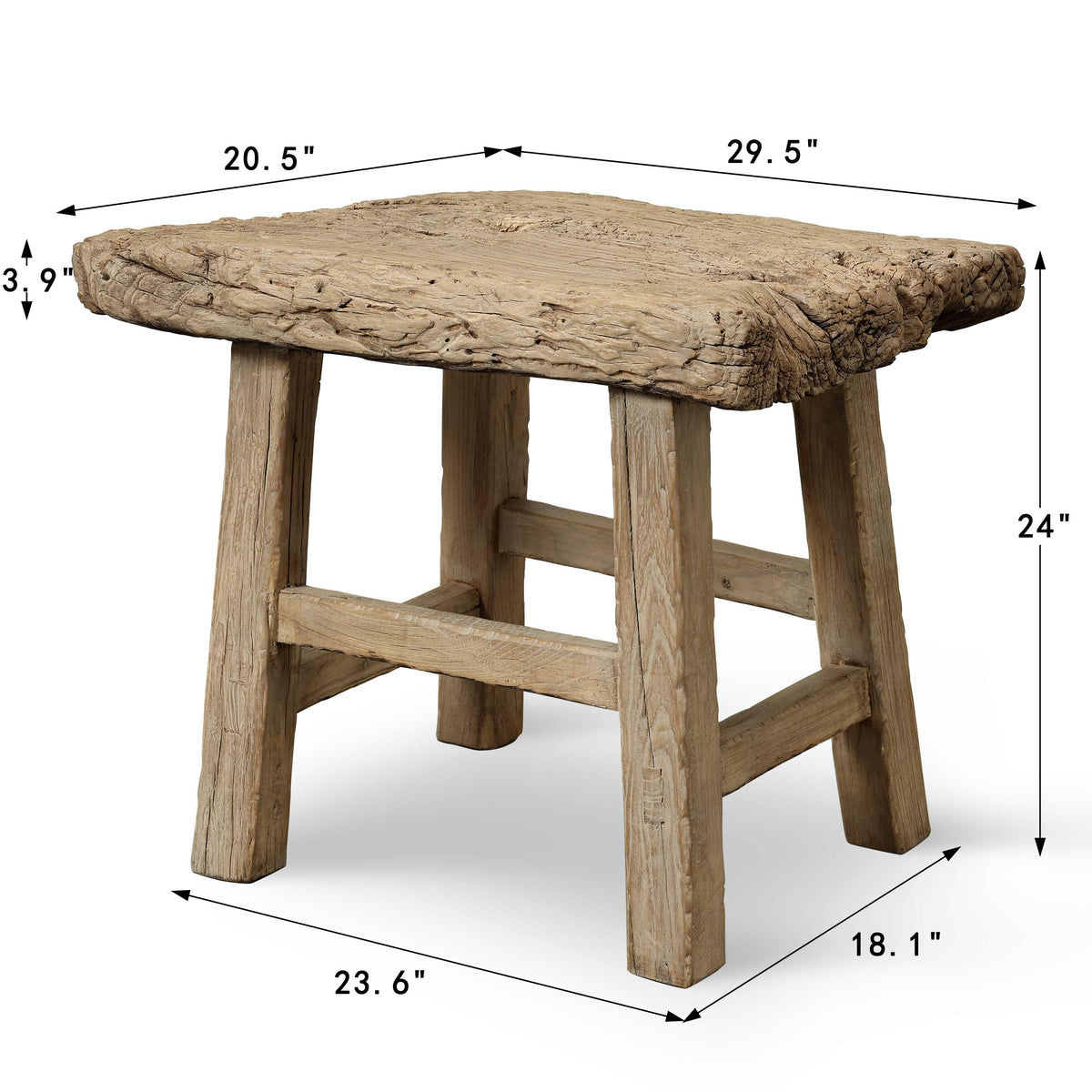 Vintage Accent Table Approx. 29.5 " Wide 20.5" Deep 24.0" High