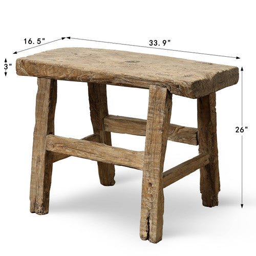 Vintage Accent Table Approx. 33.9 " Wide16.5" Deep 26.0" High image 2