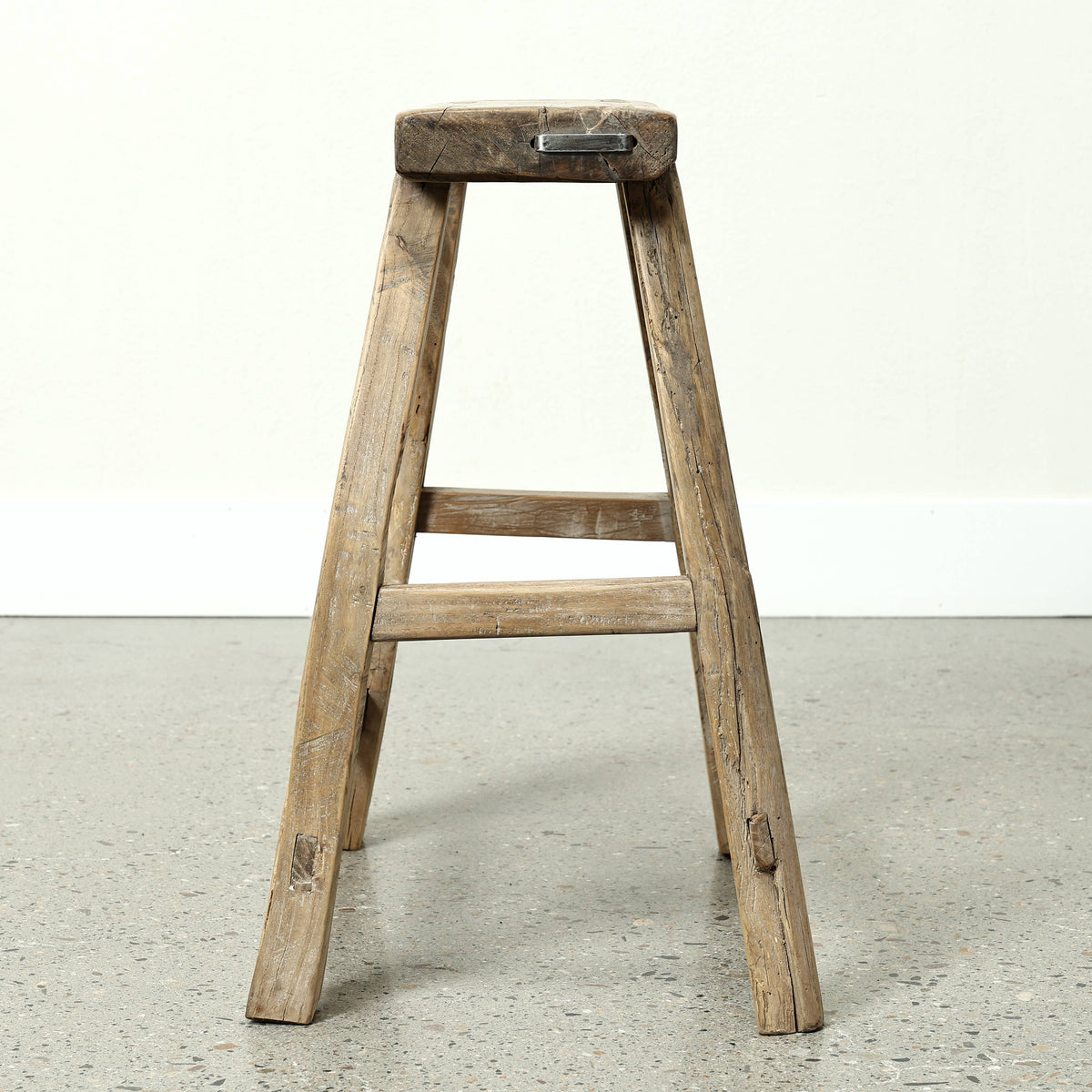 Vintage Rustic Stool 21H 15W 6.3D