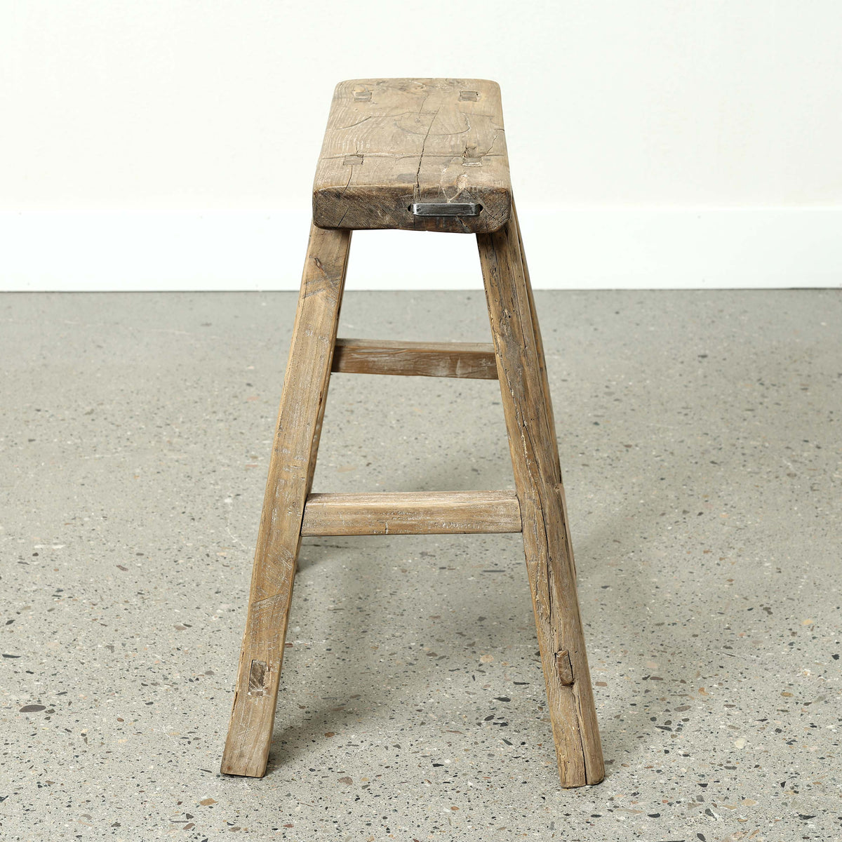 Vintage Rustic Stool 21H 15W 6.3D