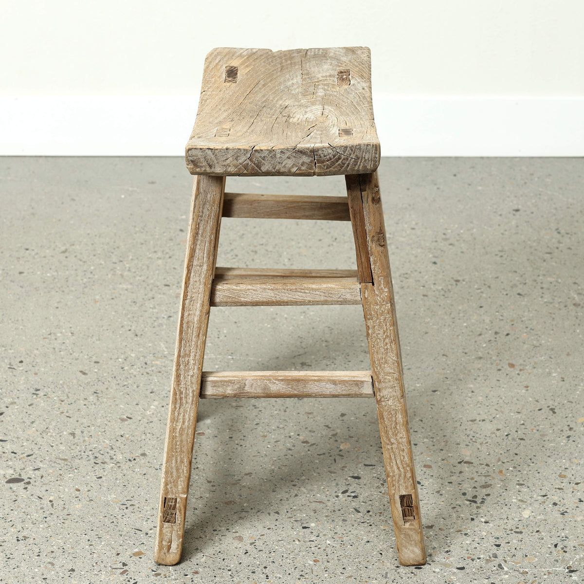 Vintage Rustic Stool 21H 15W 8.3D