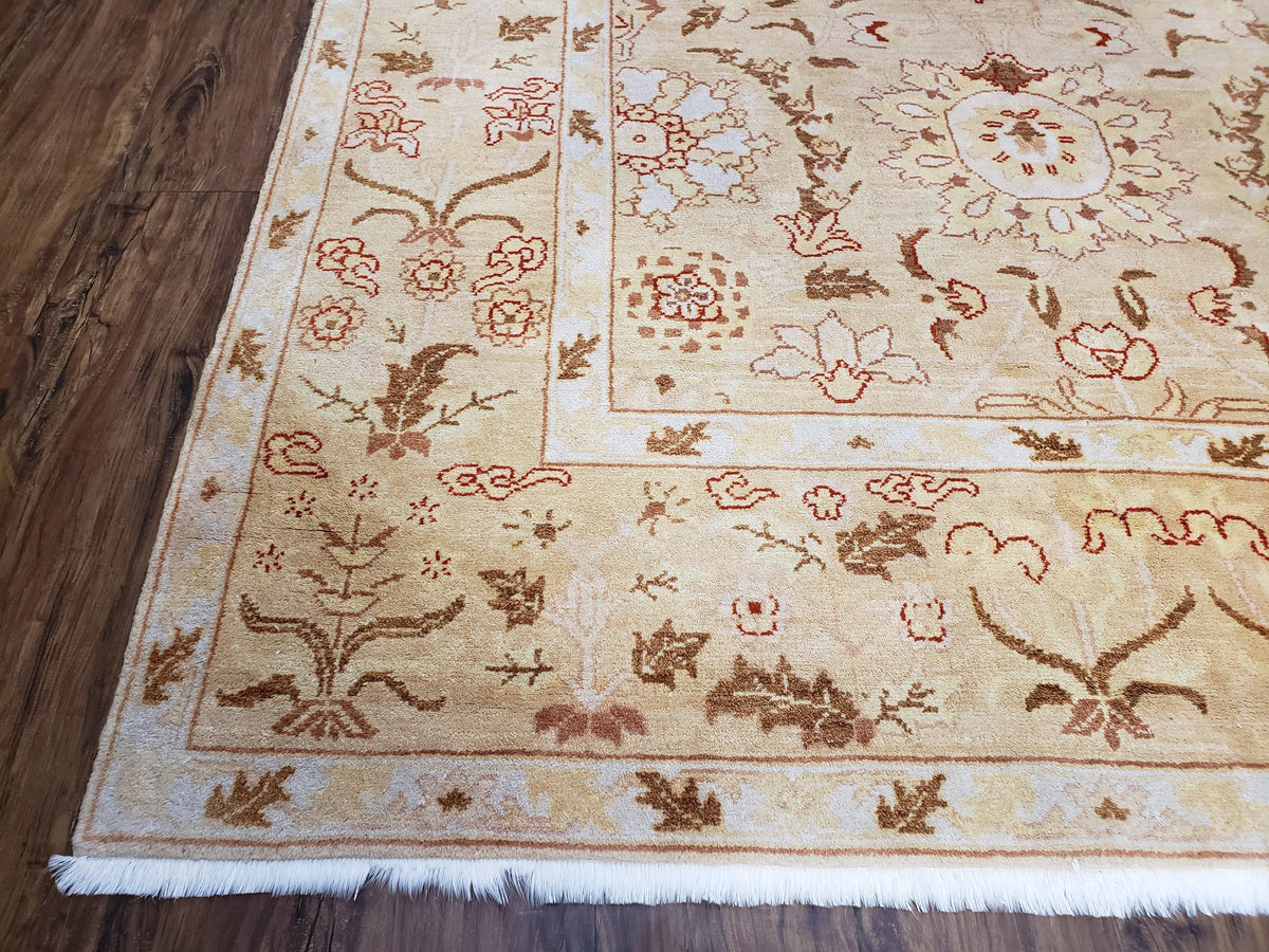 Vintage Turkish Oushak Area Rug 6x9, Wool Hand-Knotted - Jewel Rugs, view 9