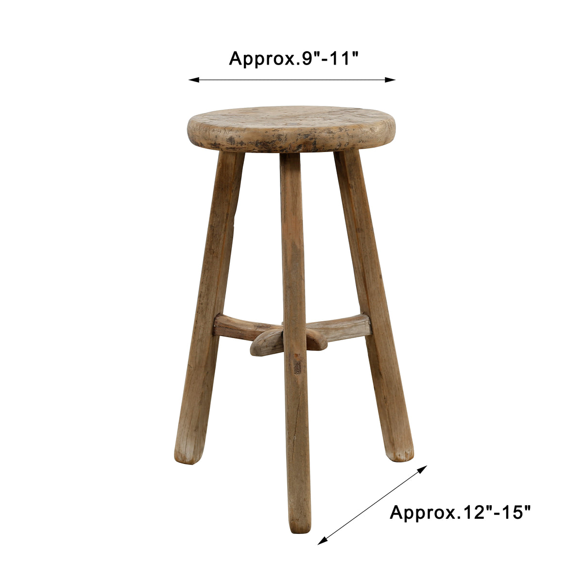 Vintage Round Stool (size & finish vary)