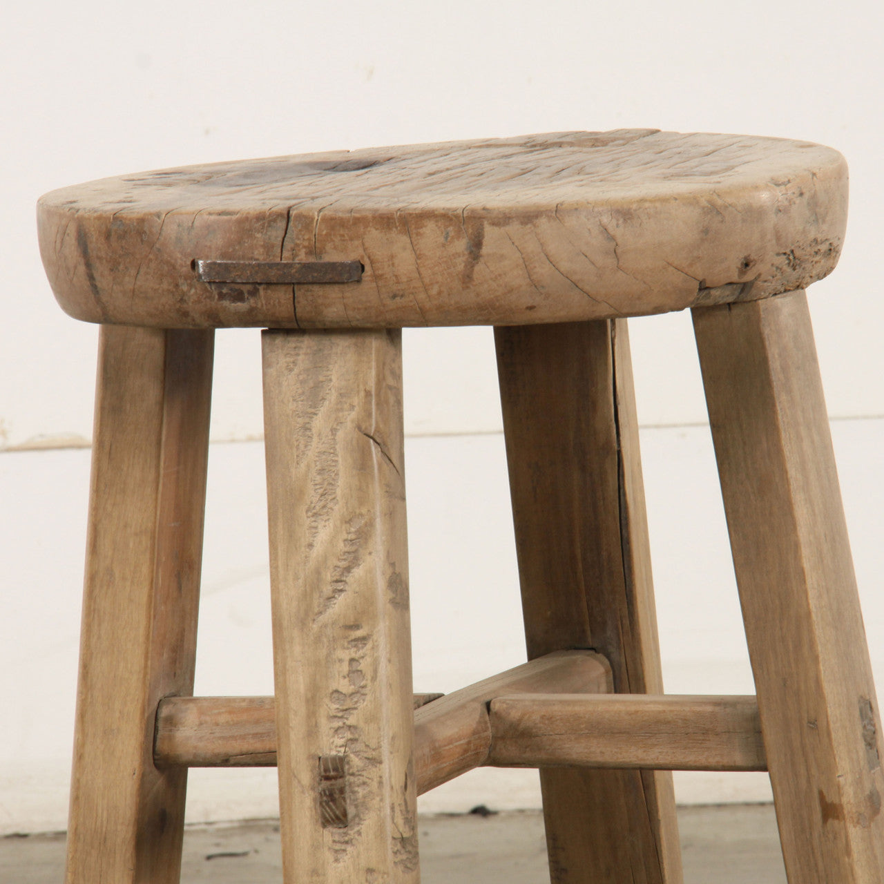 Vintage Round Accent Table Stool