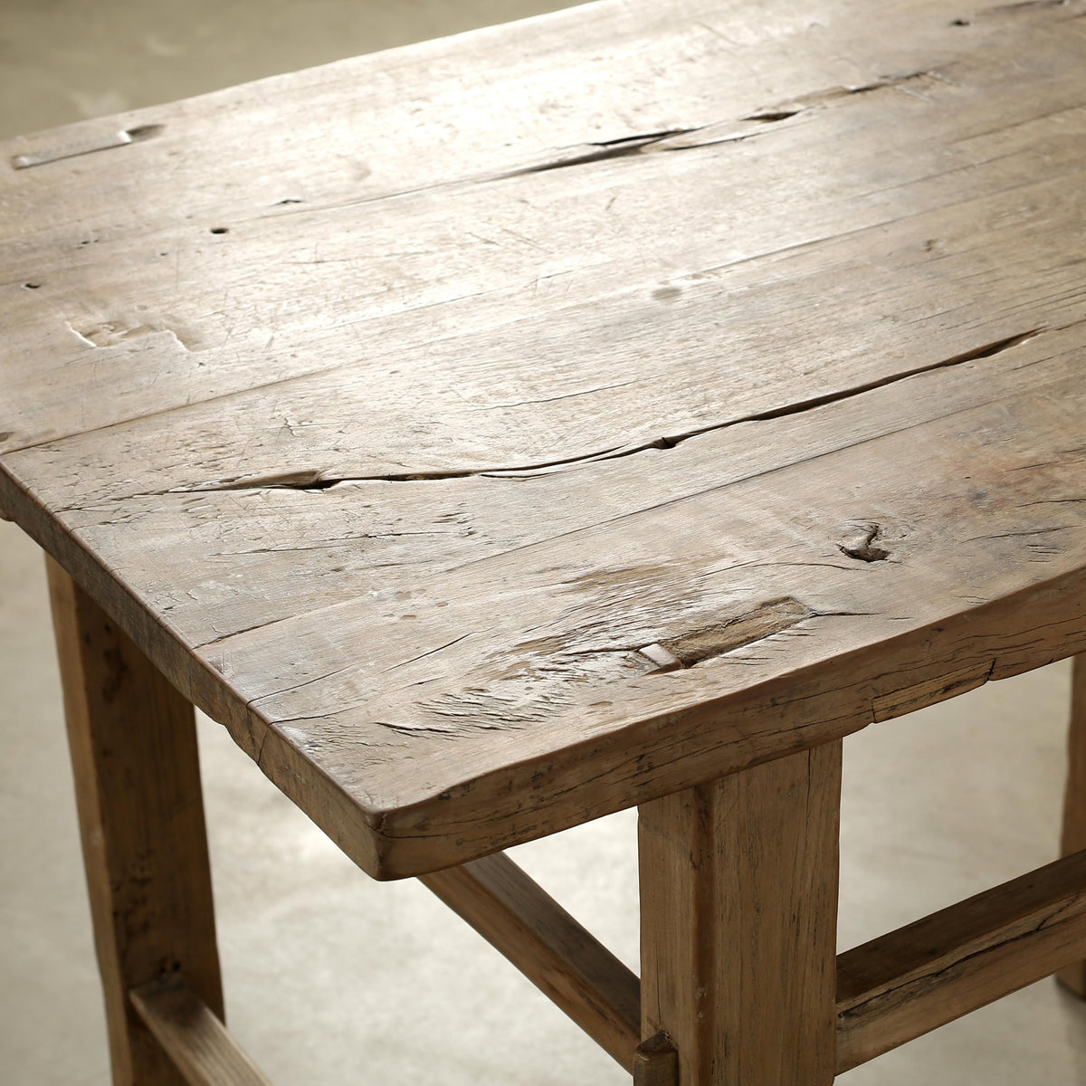 Approx.42" Long 25" Deep Vintage Counter Table Weathered Natural