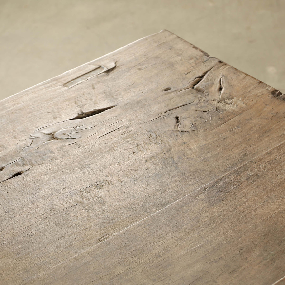 Approx.42" Long 25" Deep Vintage Counter Table Weathered Natural