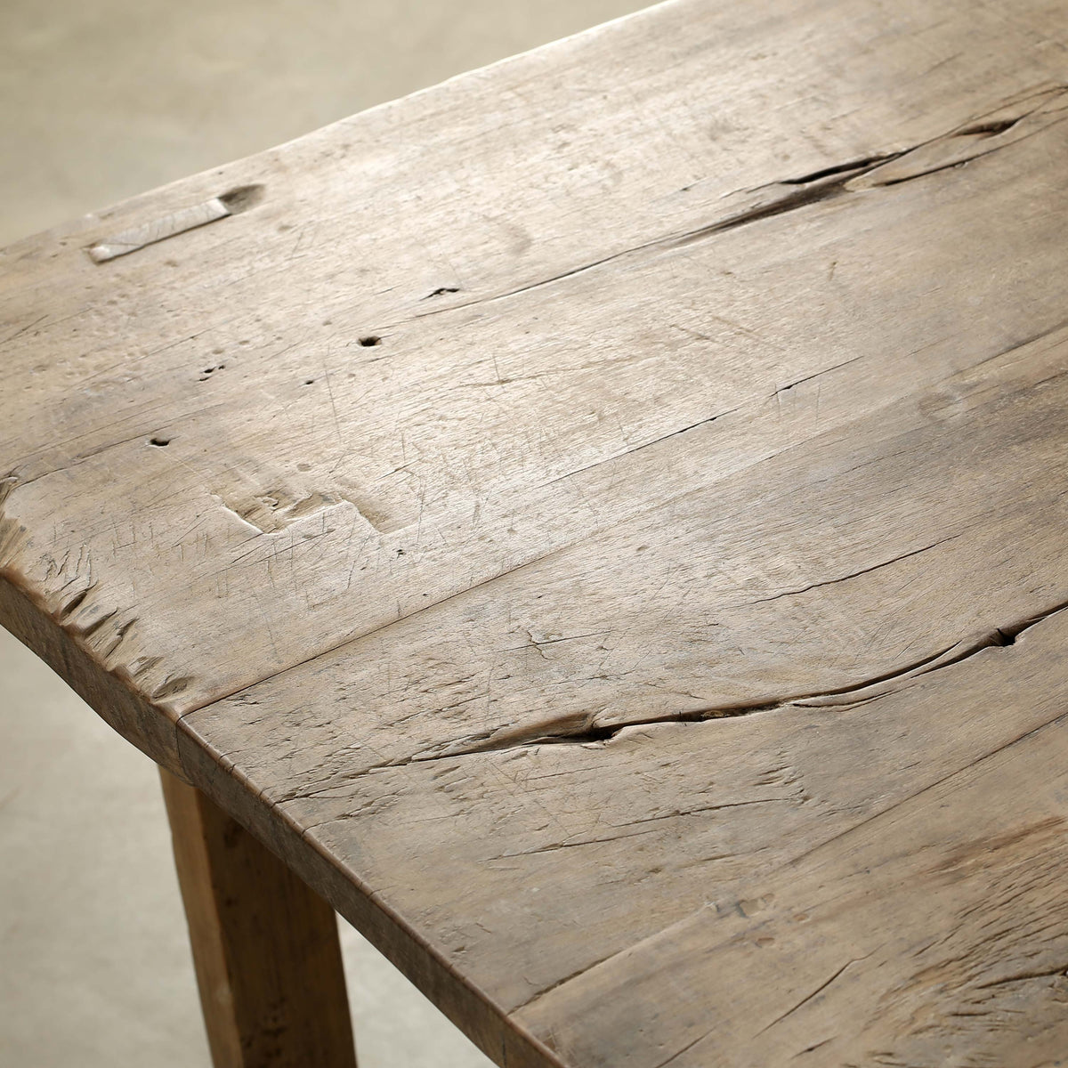 Approx.42" Long 25" Deep Vintage Counter Table Weathered Natural