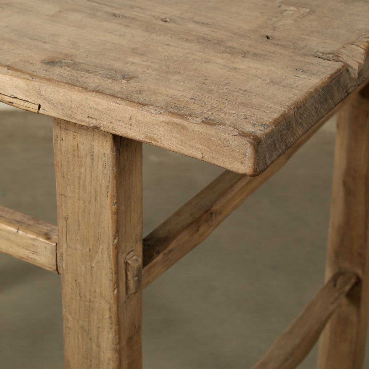 Approx.42" Long 25" Deep Vintage Counter Table Weathered Natural