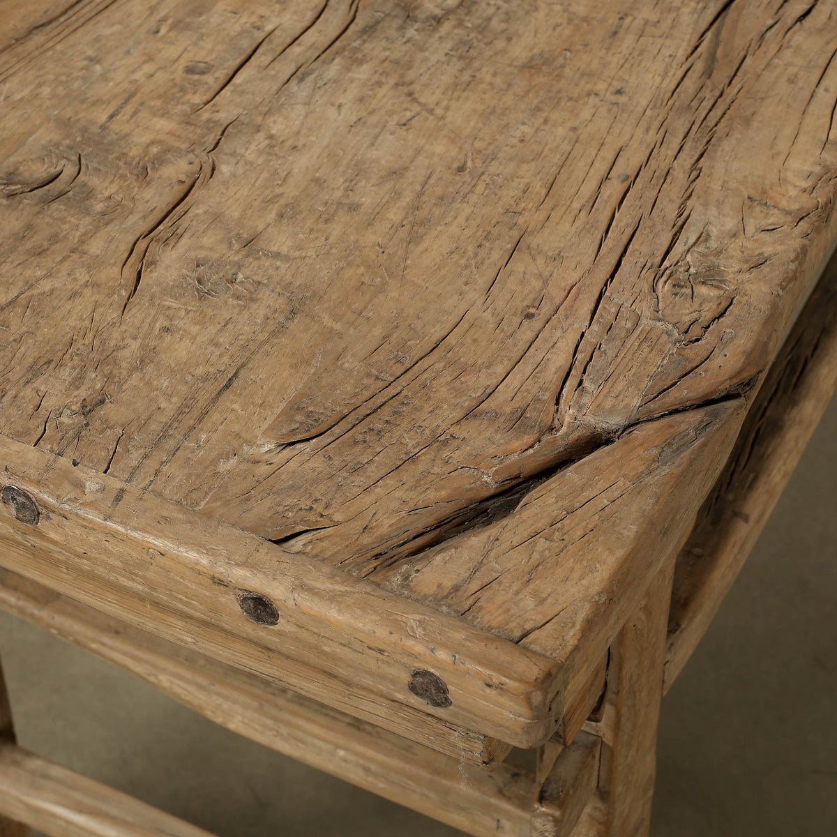 Approx.49" Long 21" Deep Vintage Counter Table Weathered Natural