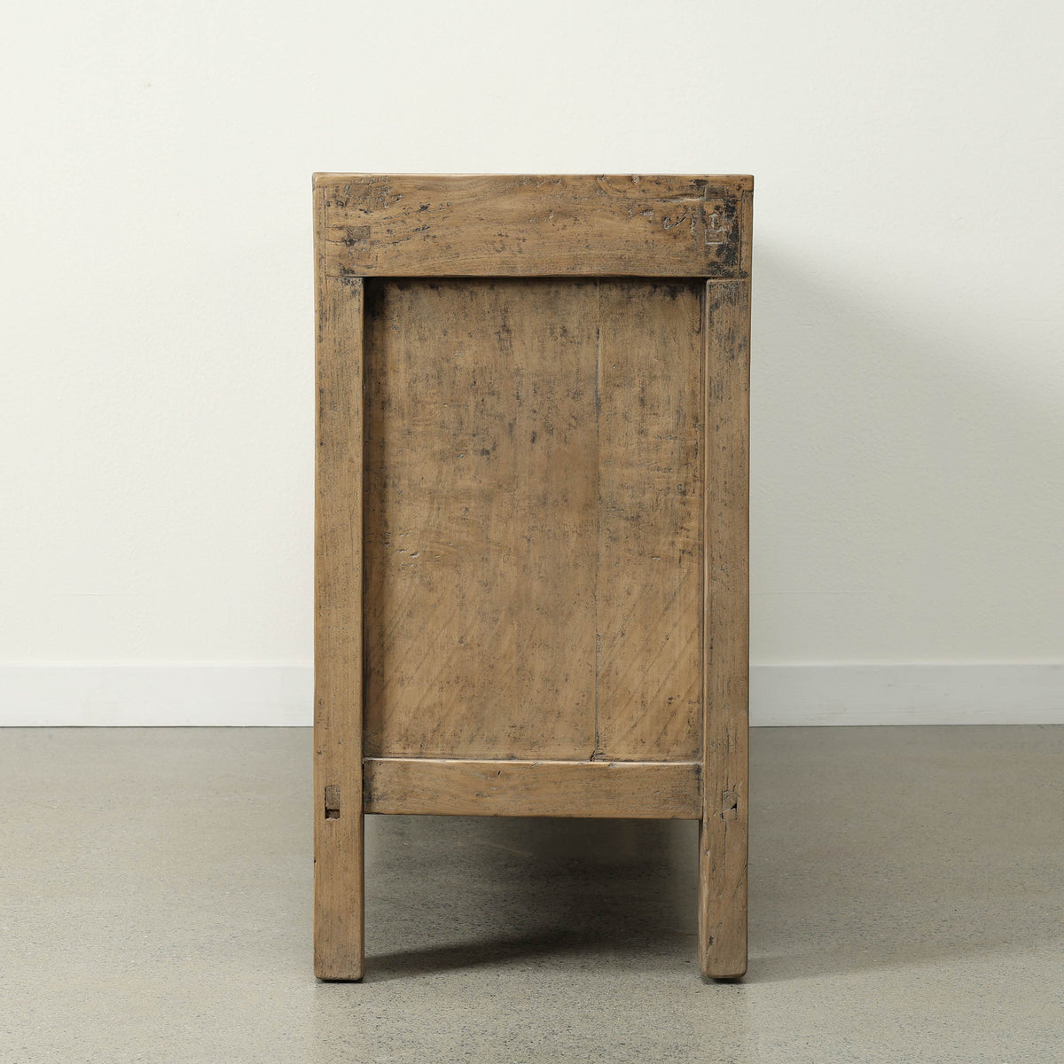 Approx. 74" Wide Antique Sideboard with Three Drawers Weathered Natural