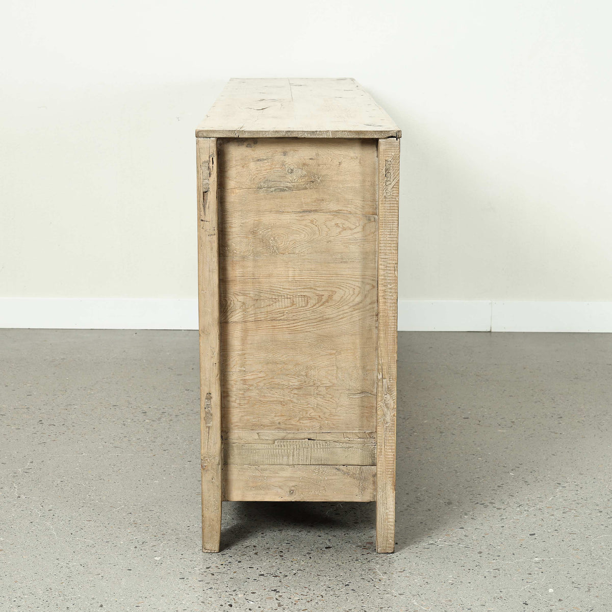 Approx. 91" Long Antique Sideboard with Six Doors & Three Drawers, Weathered Natural