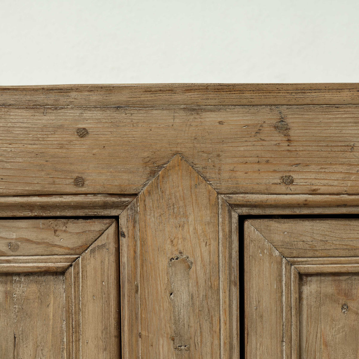 Approx. 91" Long Antique Sideboard with Six Doors & Three Drawers, Weathered Natural