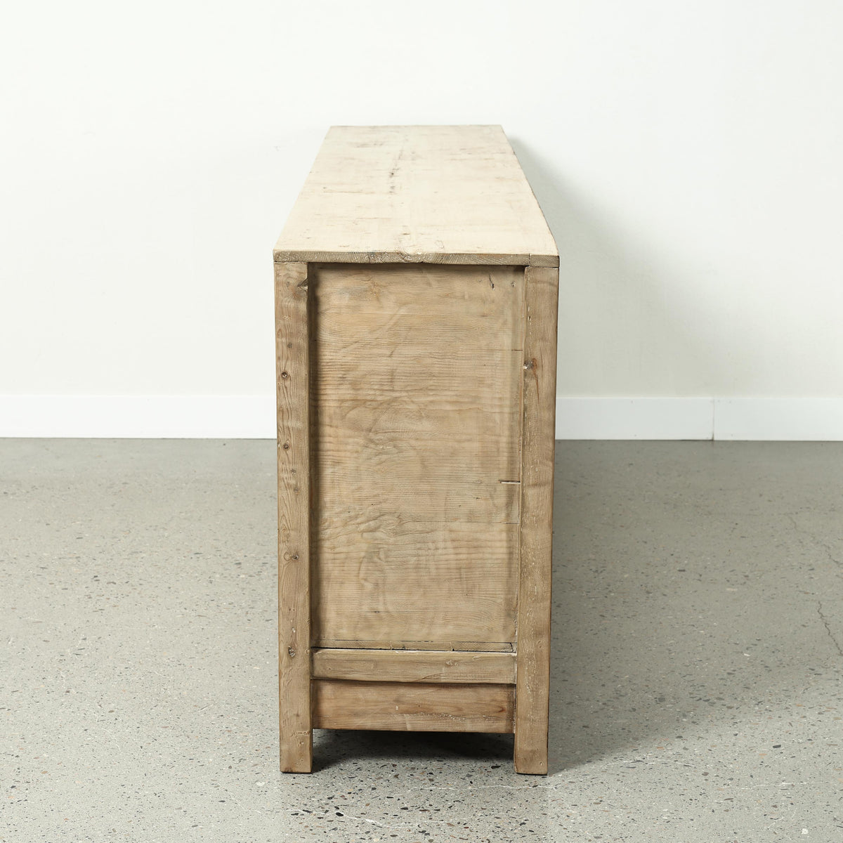 Approx. 94" Long Antique Sideboard with Six Doors & Three Drawers, Weathered Natural