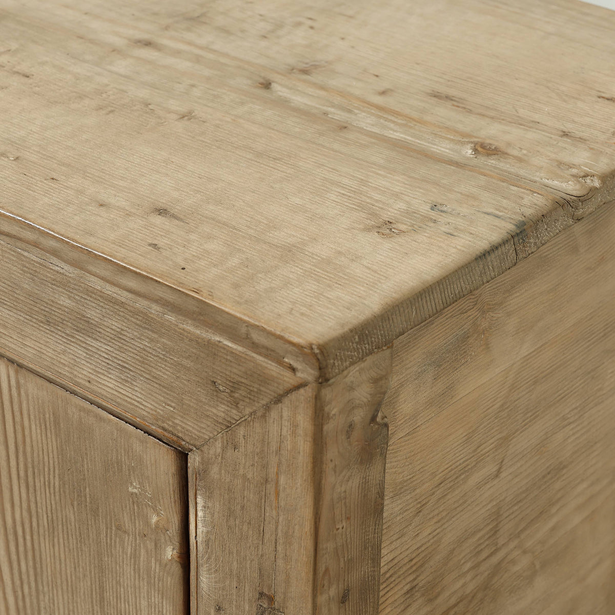 Approx. 94" Long Antique Sideboard with Six Doors & Three Drawers, Weathered Natural
