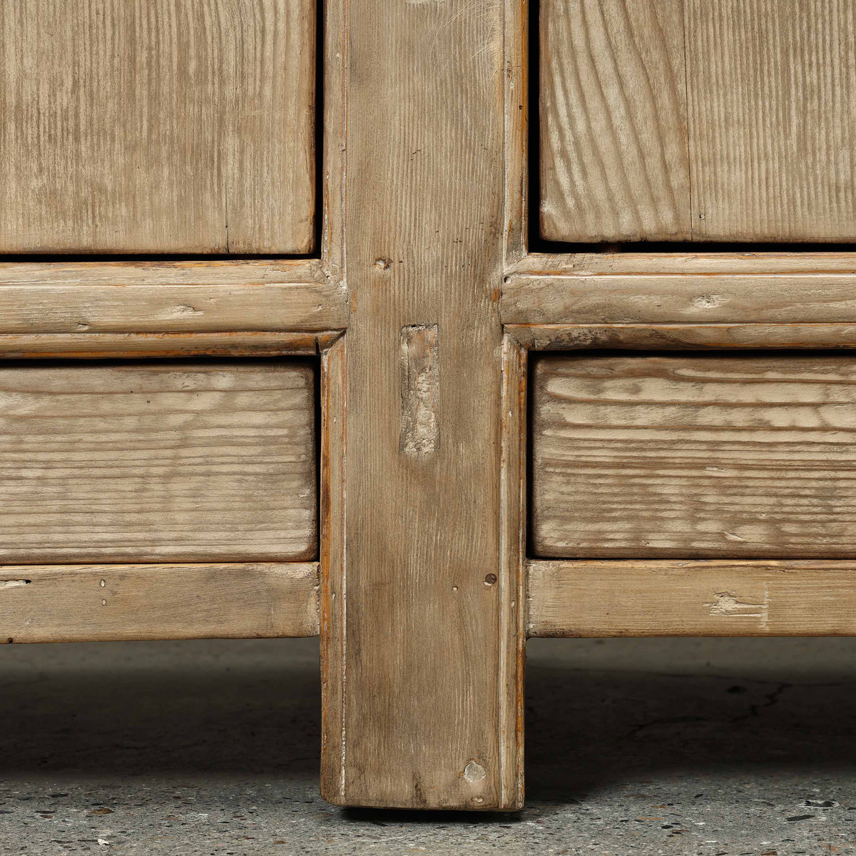 Approx. 94" Long Antique Sideboard with Six Doors & Three Drawers, Weathered Natural