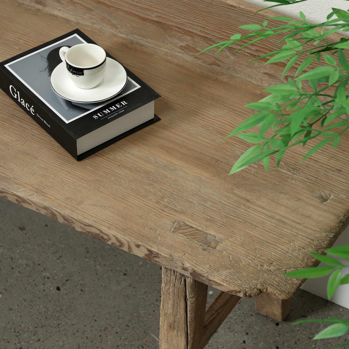 Approx. 60.2 Inches Wide 24.8 Inches High Live Edge Vintage Bench Weathered Natural