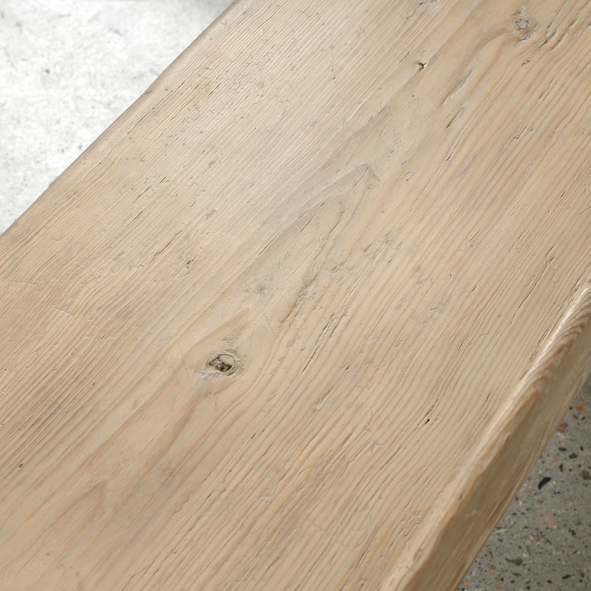 Approx. 60.2 Inches Wide 24.8 Inches High Live Edge Vintage Bench Weathered Natural