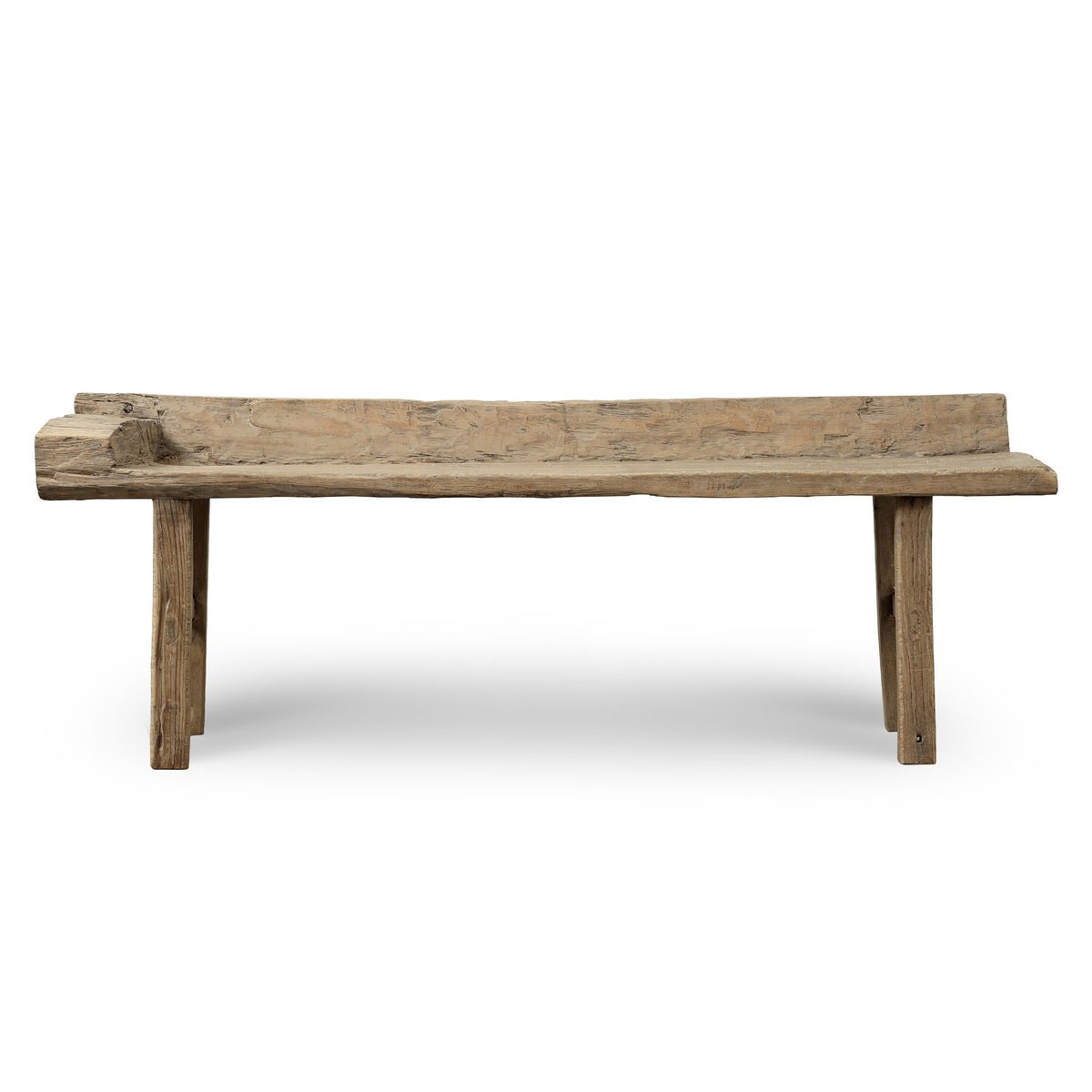 Approx. 65 Inches Wide 23.6 Inches High Live Edge Vintage Bench Weathered Natural