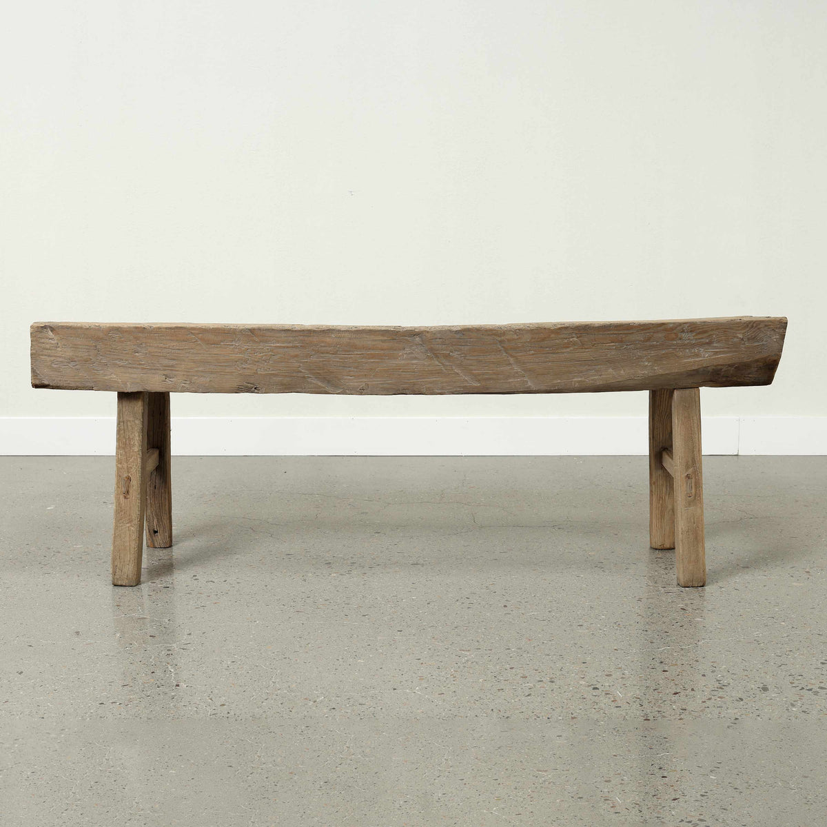 Approx. 65 Inches Wide 23.6 Inches High Live Edge Vintage Bench Weathered Natural