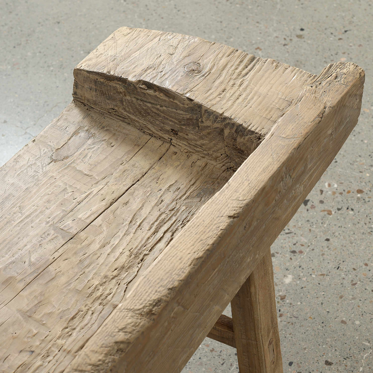Approx. 65 Inches Wide 23.6 Inches High Live Edge Vintage Bench Weathered Natural