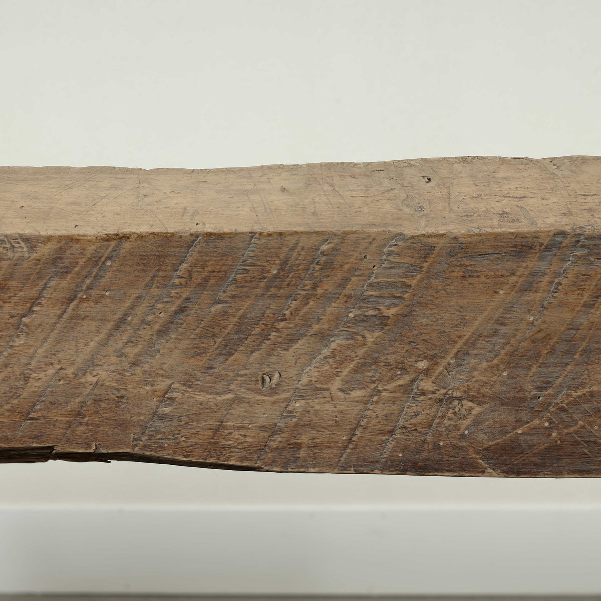 Approx. 64.2 Inches Wide 22.4 Inches High Live Edge Vintage Bench Weathered Natural