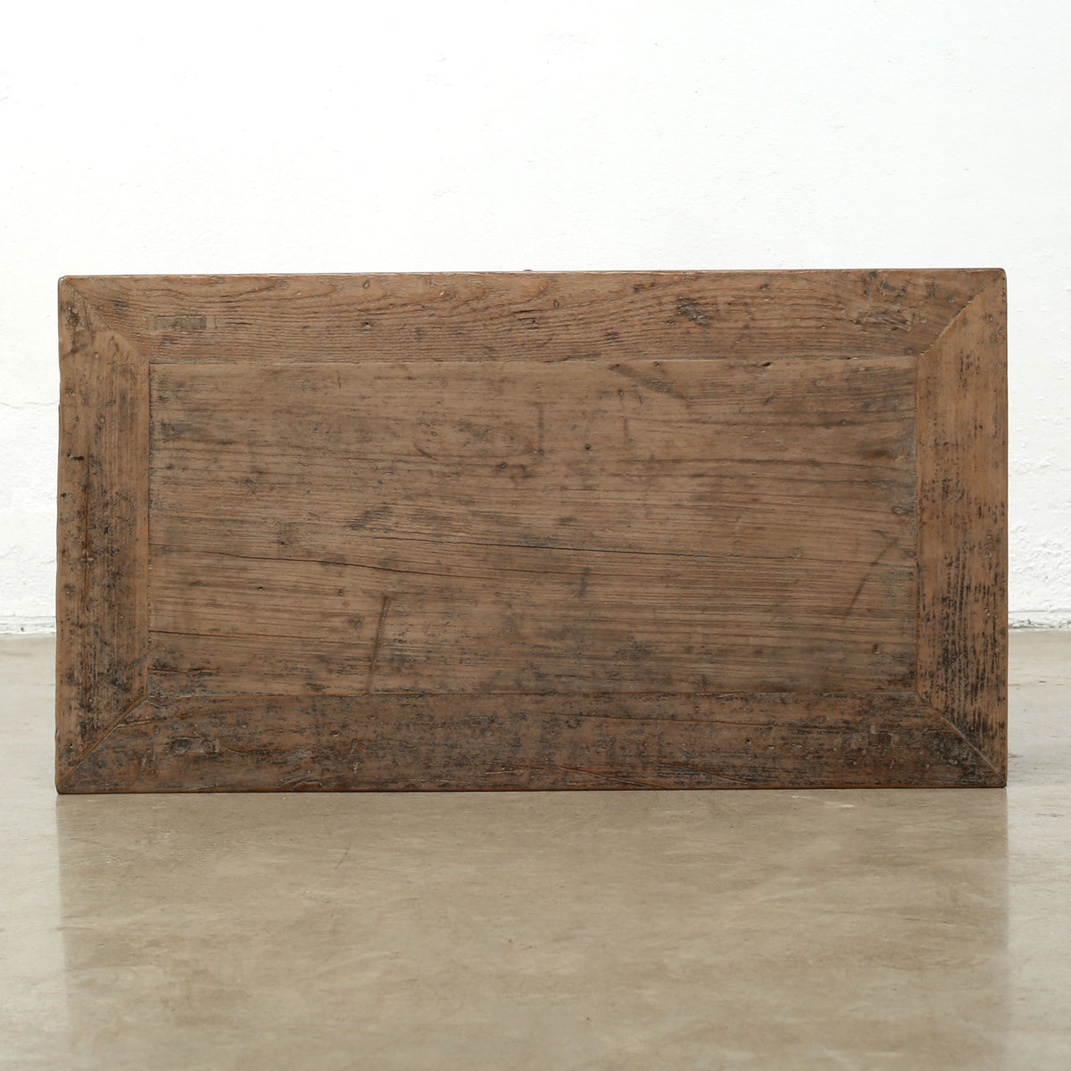 Approx.33" Long 18" Deep Vintage Entry Table with Three Drawers Weathered Natural