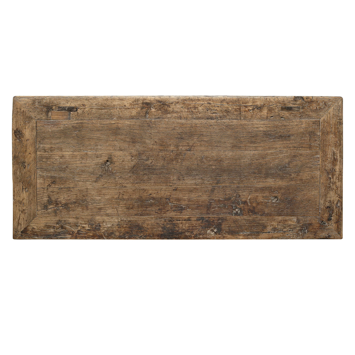 Approx.41" Long 18" Deep Vintage Shanxi Style Entry Table with Three Drawers Weathered Natural