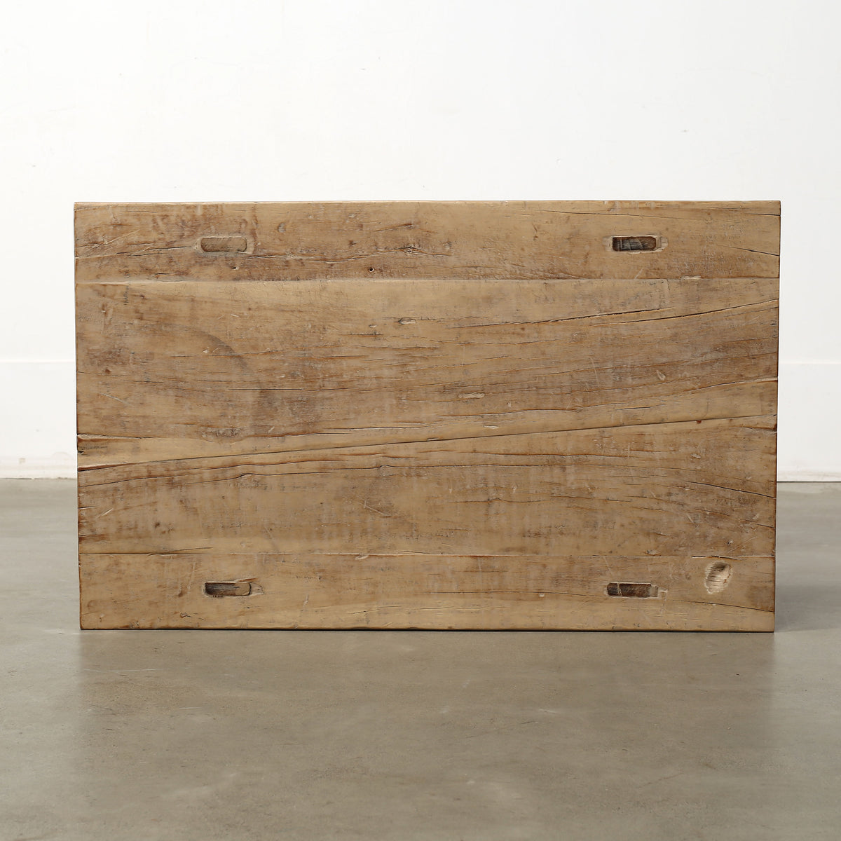 Vintage Side Table with Shelf Weathered Natural 36.2x21.7x31.5H