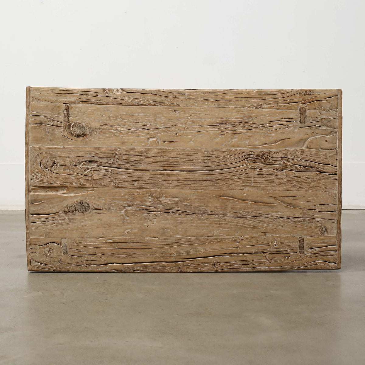 Vintage Side Table with Shelf Weathered Natural 33.5x21.7x31.5H